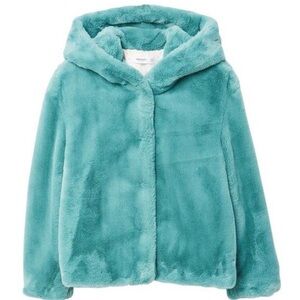 Hooded Furry Coat